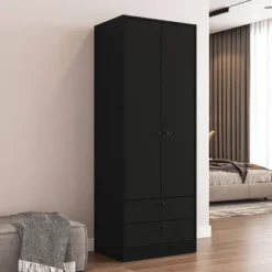 Denmark 2 Door And 2 Drawer Wardrobe - Polifurniture -Living Space Shop GUEST 246e356e 61fb 40dd 897b bcc85cfd2ae0