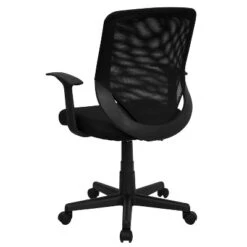 Emma And Oliver Mid-Back Black Mesh Tapered Back Swivel Task Office Chair With T-Arms 14 Emma And Oliver Mid-Back Black Mesh Tapered Back Swivel Task Office Chair With T-Arms -Living Space Shop GUEST 24768c87 759a 4ac4 974b ddbd8a645e7d
