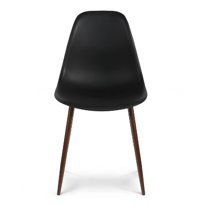 Set Of 4 Virginia Sculpted Dining Chair - Poly & Bark 2 Set Of 4 Virginia Sculpted Dining Chair - Poly & Bark - Image 2