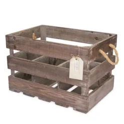 Twine 4281 Farm House Decor, Wood Wine Holder Rustic Farmhouse Wooden 6 Bottle Crate, Dark Wood, Brown Finish 9 Twine 4281 Farm House Decor, Wood Wine Holder Rustic Farmhouse Wooden 6 Bottle Crate, Dark Wood, Brown Finish -Living Space Shop GUEST 2663950f d3aa 4afa 9585 dbd89018ba22