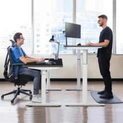 Costway 55'' One-Piece Universal Tabletop For Standard & Sit To Stand Desk Frame 14 Costway 55'' One-Piece Universal Tabletop For Standard & Sit To Stand Desk Frame -Living Space Shop GUEST 26772a30 d6ab 4299 914d 2b0dc918302a