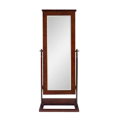 Chiara Cheval Mirror/Jewelry Wardrobe Walnut - Powell Company 1 Chiara Cheval Mirror/Jewelry Wardrobe Walnut - Powell Company