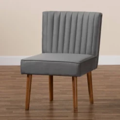 Alvis Velvet Upholstered And Wood Dining Chair - Baxton Studio 18 Alvis Velvet Upholstered And Wood Dining Chair - Baxton Studio -Living Space Shop GUEST 2874504f 44f9 4ac0 a11f 562d5fbfb92e