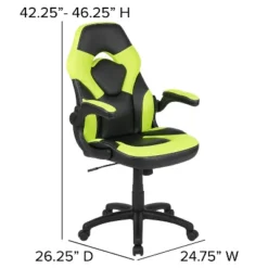 Flash Furniture Gaming Desk And Racing Chair Set With Cup Holder, Headphone Hook & 2 Wire Management Holes -Living Space Shop GUEST 2b3c1518 923d 4c78 b7bb f6e3097cc5cd