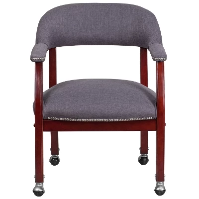 Flash Furniture Conference Chair With Accent Nail Trim And Casters 8 Flash Furniture Conference Chair With Accent Nail Trim And Casters - Image 8