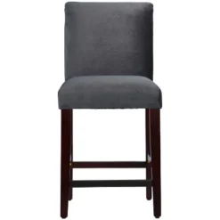 25" Velvet Parsons Counter Height Barstool Wood - Threshold™ -Living Space Shop GUEST 2d3bee77 cfeb 484b bea2 2666e4f9a908