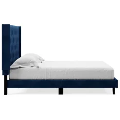 Queen Vintasso Upholstered Bed Blue - Signature Design By Ashley -Living Space Shop GUEST 2db6fc03 4169 4704 9e86 d2aa6d54924a