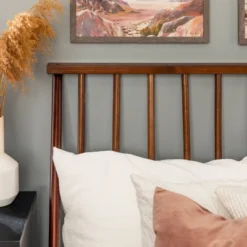 Boho Solid Wood Spindle Platform Bed - Saracina Home -Living Space Shop GUEST 2e030a6f 4f27 4e38 93bf c028f836cd37