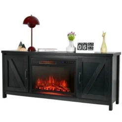 Costway 59'' Fireplace TV Stand W/ 25'' 1350W Electric Fireplace Heater Remote Control -Living Space Shop GUEST 2e0eb8f4 b939 45bd a5c1 e30b630c4393