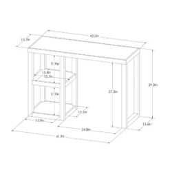 Carson Wood Writing Desk With Storage White - Threshold™ 5 Carson Wood Writing Desk With Storage White - Threshold™ -Living Space Shop GUEST 2e25fab9 58e1 4d1d ab2f 351e9f9fb385