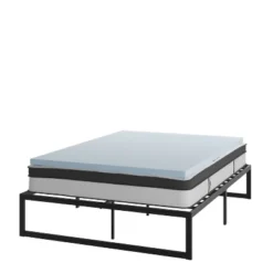 Flash Furniture 14 Inch Metal Platform Bed Frame With 10 Inch Pocket Spring Mattress In A Box And 2 Inch Cool Gel Memory Foam Topper 31 Flash Furniture 14 Inch Metal Platform Bed Frame With 10 Inch Pocket Spring Mattress In A Box And 2 Inch Cool Gel Memory Foam Topper -Living Space Shop GUEST 2e2c8116 2ef8 48c4 9d1e 8de94246f0ae