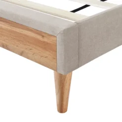 Queen Size Upholstered Wood Platform Bed-ModernLuxe -Living Space Shop GUEST 2f2e1c7e 96a9 4591 9d50 a44447efa83c