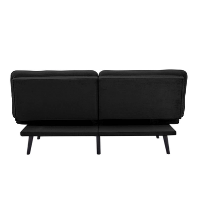 Finley Convertible Futon Sofa Bed Black - Serta 2 Finley Convertible Futon Sofa Bed Black - Serta - Image 2