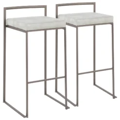 Set Of 2 Fuji Industrial Stackable Barstools - LumiSource -Living Space Shop GUEST 30a17061 c010 4bd1 babb 0ccac5f01394