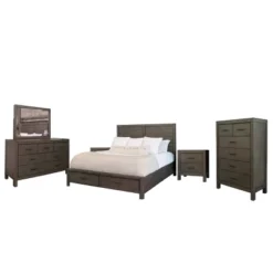 6pc Alix Bedroom Set Gray - Abbyson Living -Living Space Shop GUEST 310d5e80 bd6b 4295 b95f 7c24d0f94707