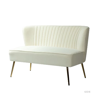 Velvet Nicolas Loveseat Sofa | Karat Home 11 Velvet Nicolas Loveseat Sofa | Karat Home - Image 11