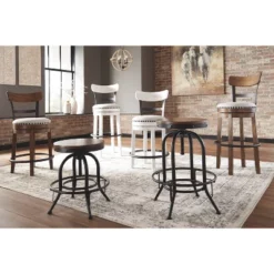 Set Of 2 Valebeck Tall Swivel Barstools Bark - Signature Design By Ashley -Living Space Shop GUEST 333ecea1 1575 42c9 9ee6 30c9ca6a01c0