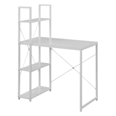 Designs2Go Office Workstation With Shelves - Breighton Home 3 Designs2Go Office Workstation With Shelves - Breighton Home - Image 3