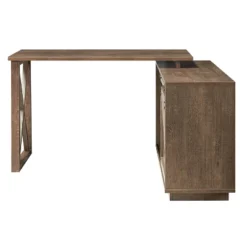 Sevyn Transitional L Shape Desk Walnut Oak - HOMES: Inside + Out -Living Space Shop GUEST 34cf79ff 8410 4792 a99b 95094f3cd9f6
