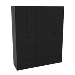 Denmark 5 Door 2 Drawer Wardrobe - Polifurniture -Living Space Shop GUEST 35e6d1f0 66d7 42c2 b2f7 b63d6038bc25