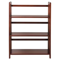 38" Folding 3 Tier Bookshelf Stackable - Flora Home -Living Space Shop GUEST 35f6d823 8cc5 4a33 8d88 bb96cfd0e75b