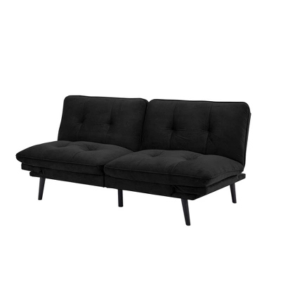 Finley Convertible Futon Sofa Bed Black - Serta 4 Finley Convertible Futon Sofa Bed Black - Serta - Image 4