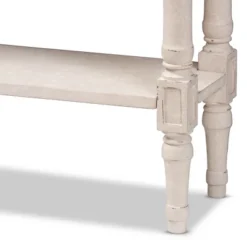 Ariella Whitewashed 1 Drawer End Table White - Baxton Studio -Living Space Shop GUEST 38cd4e05 4bdd 459d 918a e12f0b558060
