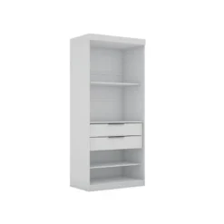 Mulberry 1 Open Sectional Closet White - Manhattan Comfort -Living Space Shop GUEST 398b42d3 9e98 44ce 9e6d 6a41cb7db068