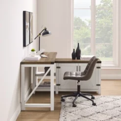 Farmhouse Rustic L Shaped Desk With Storage - Saracina Home -Living Space Shop GUEST 3998858b 4a5e 4eda a0e8 c9ecb3ac0b1d