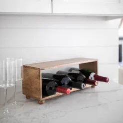 Natural Wood Wine Bottle Holder - Foreside Home & Garden 10 Natural Wood Wine Bottle Holder - Foreside Home & Garden -Living Space Shop GUEST 39f98efc fc47 4210 bb25 110307ea4e1c