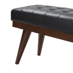 Olga 55.5" Wide Mid-century Modern Genuine Leather Bedroom Bench |ARTFUL LIVING DESIGN 19 Olga 55.5" Wide Mid-century Modern Genuine Leather Bedroom Bench |ARTFUL LIVING DESIGN -Living Space Shop GUEST 3b61630f c4e2 473c af13 8c76cfc1ec13