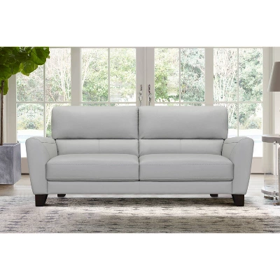 81" Kester Genuine Leather Square Arm Sofa - Armen Living 8 81" Kester Genuine Leather Square Arm Sofa - Armen Living - Image 8