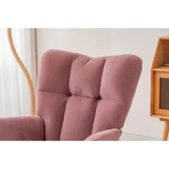 Epping Nursery Rocking Chair,Velvet Upholstered Glider Rocker Rocking Accent Chair,Wingback Rocking Chairs-Maison Boucle -Living Space Shop GUEST 3ce6eaf6 a5c7 49a4 be32 a52bb92056bb