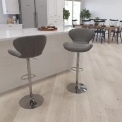 Merrick Lane Adjustable Height Barstool Contemporary Bar Height Stool With Curved Back And Metal Base With Footrest 26 Merrick Lane Adjustable Height Barstool Contemporary Bar Height Stool With Curved Back And Metal Base With Footrest -Living Space Shop GUEST 3d444195 b905 497d 8ede 0aee128e3fab