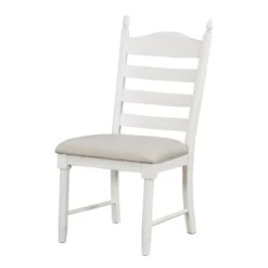 5-Piece Vintage Wood Extendable Dining Table Sets With 4 Upholstered Dining Chairs - ModernLuxe -Living Space Shop GUEST 3da2a4fe 6c20 4ede ae3f 5ab7c45452b1