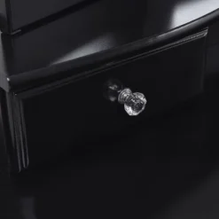 Tangkula Removable Tri-folding Mirror Vanity Table Unit Makeup Set W/ Stool & 4 Drawers 11 Tangkula Removable Tri-folding Mirror Vanity Table Unit Makeup Set W/ Stool & 4 Drawers -Living Space Shop GUEST 3f8ea7e5 3334 4e12 b055 61e3270ec433