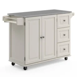 Large Dolly Madison Kitchen Cart With Stainless Steel Top - Homestyles 33 Large Dolly Madison Kitchen Cart With Stainless Steel Top - Homestyles -Living Space Shop GUEST 403b1b14 8f9e 46d4 90bf c1eaa017378d