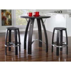 3pc Brewer Bar Height Dining Set Rustic Dark Brown - Powell Company 12 3pc Brewer Bar Height Dining Set Rustic Dark Brown - Powell Company -Living Space Shop GUEST 40faf0aa 8fb9 4753 a178 d907d70a94e4