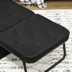 HOMCOM Ottoman Sofa Bed, 4 In 1 Multi-Function Button Tufted Folding Sleeper Chair Bed With Adjustable Backrest, Pillow, Side Pocket -Living Space Shop GUEST 41953d97 dd0e 4893 99fa f981a39c6386