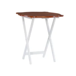Austin Tray Table Set White/Hazelnut - Powell Company 15 Austin Tray Table Set White/Hazelnut - Powell Company -Living Space Shop GUEST 41fcb73d 4892 43cf bafc e27704ce57cf