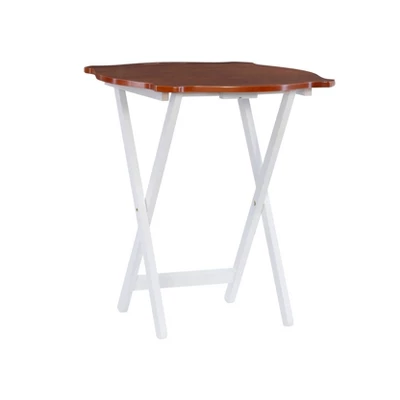 Austin Tray Table Set White/Hazelnut - Powell Company 4 Austin Tray Table Set White/Hazelnut - Powell Company - Image 4