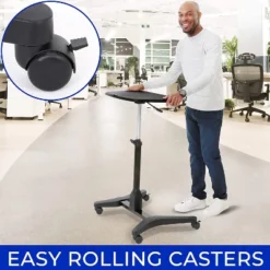 Cruizer Express Mobile Podium With Mouse Pad And Cup Holder – Black – Stand Steady 20 Cruizer Express Mobile Podium With Mouse Pad And Cup Holder – Black – Stand Steady -Living Space Shop GUEST 429615b3 91c0 4890 9e29 2df8866ed334