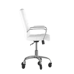 Flash Furniture Camilia Mid-Back Executive Swivel Office Chair With Arms, And Transparent Roller Wheels -Living Space Shop GUEST 42ce39e6 29a4 4f68 a4b3 2f6d23a4b88c