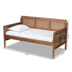 Twin Toveli Wood Daybed Ash Walnut - Baxton Studio -Living Space Shop GUEST 43e0c53d 7834 4ee3 9e5b f53d11fae47e