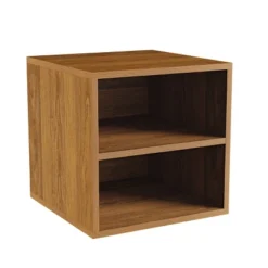 Hastings Home 2-Shelf Cube End Table, Brown -Living Space Shop GUEST 43e6f8cf 621c 4ca3 a949 467a76ef41aa