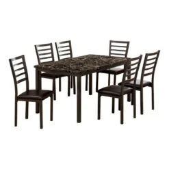 60" Larriston Faux Marble Top Dining Table Black - HOMES: Inside + Out 5 60" Larriston Faux Marble Top Dining Table Black - HOMES: Inside + Out -Living Space Shop GUEST 43fd3d80 557e 4251 9784 ef7ef590d694