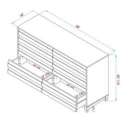 Ilya Solid Wood Modern Panel Front 6 Drawer Dresser - Saracina Home 29 Ilya Solid Wood Modern Panel Front 6 Drawer Dresser - Saracina Home -Living Space Shop GUEST 444194b5 0b39 45be 9090 0d7dbeceade2