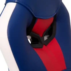 Emma And Oliver Faux Leather Ergonomic High Back Gaming Chair With Adjustable Seat Height, Lumbar Support And Padded Arms In Red, White & Blue -Living Space Shop GUEST 460fe285 af69 4046 aa11 b35380a0b5a6