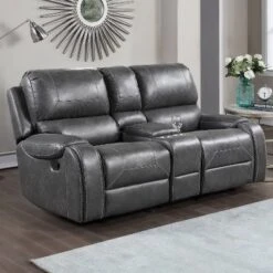 Keily Manual Glider Recliner Loveseat - Steve Silver Co. -Living Space Shop GUEST 46bae625 85db 446d 9501 aba778fc1bb1