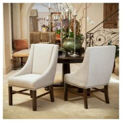 Set Of 2 James Dining Chair Set Natural - Christopher Knight Home 5 Set Of 2 James Dining Chair Set Natural - Christopher Knight Home -Living Space Shop GUEST 46e62368 69f7 4d60 9f65 b674bb16582c